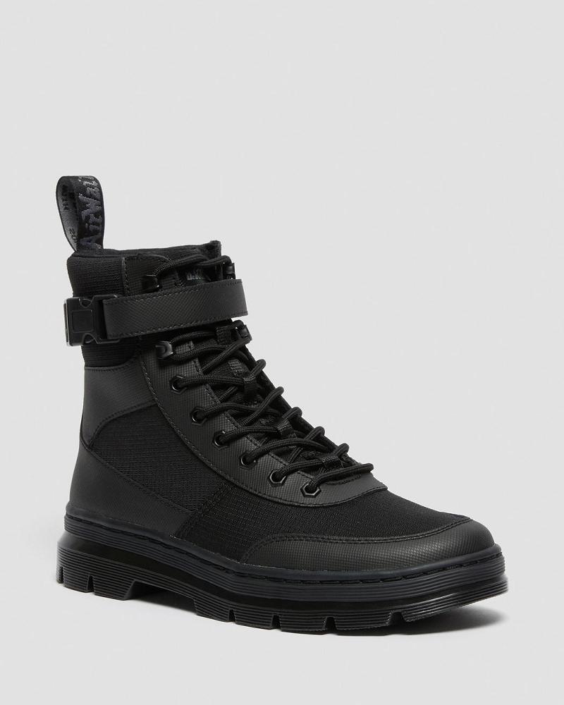 Dr Martens Combs Tech Poly Enkellaars Heren Zwart | NL 361HAP